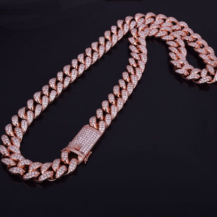 Men's Heavy Zircon Cuban Link Chain - Wnkrs