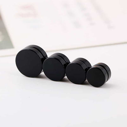 Magnet Black Clip Earrings for Men - Wnkrs