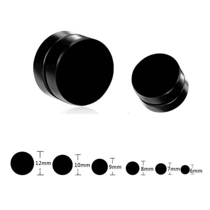 Magnet Black Clip Earrings for Men - Wnkrs