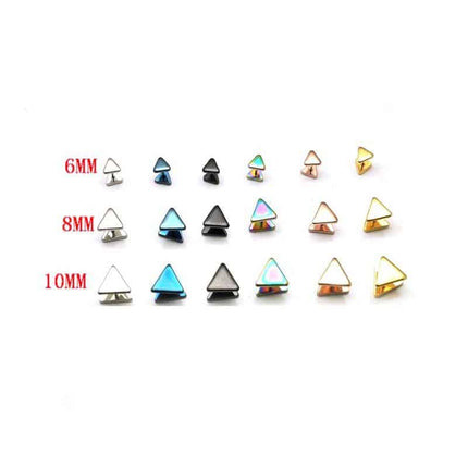 Men's Triangle Shaped Stud Earrings - Wnkrs
