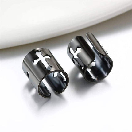 Men's Cross Ear Cuff Clip Earring - Wnkrs