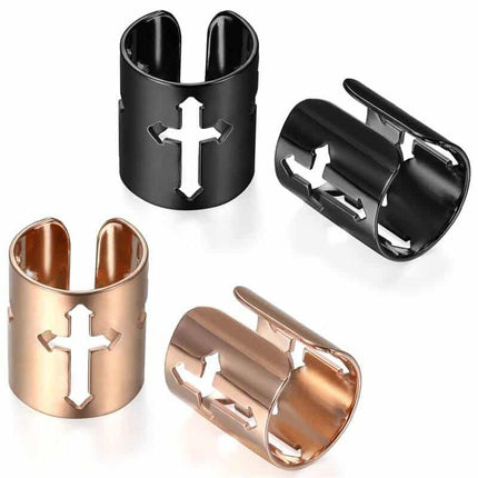 Men's Cross Ear Cuff Clip Earring - Wnkrs