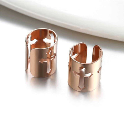 Men's Cross Ear Cuff Clip Earring - Wnkrs