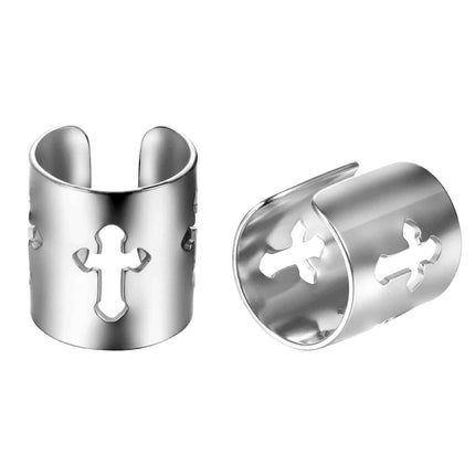 Men's Cross Ear Cuff Clip Earring - Wnkrs