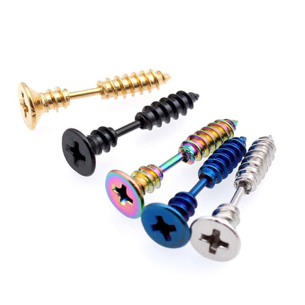 Men's Fashion Multicolor Stud Earring - Wnkrs
