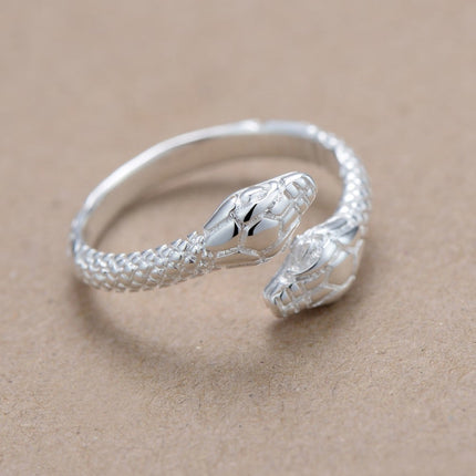 Men's Double Snake Resizable Ring - Wnkrs