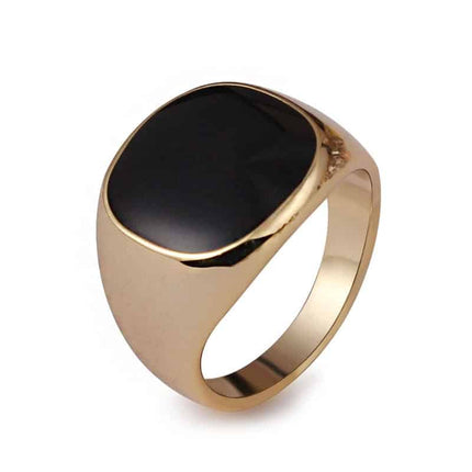 Classic Rhinestone Men's Enamel Ring - Wnkrs