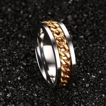 Men's Chain Decor Ring - Wnkrs