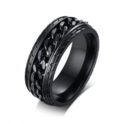 Men's Chain Decor Ring - Wnkrs