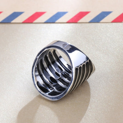 Men's Black Enamel Big Ring - Wnkrs