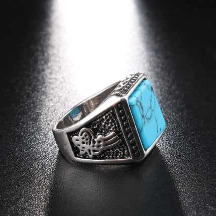 Men's Resin Silver Ring - Wnkrs