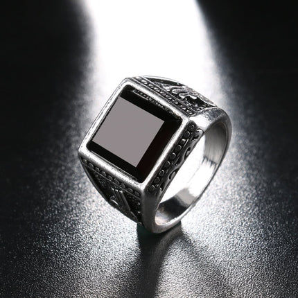 Men's Resin Silver Ring - Wnkrs