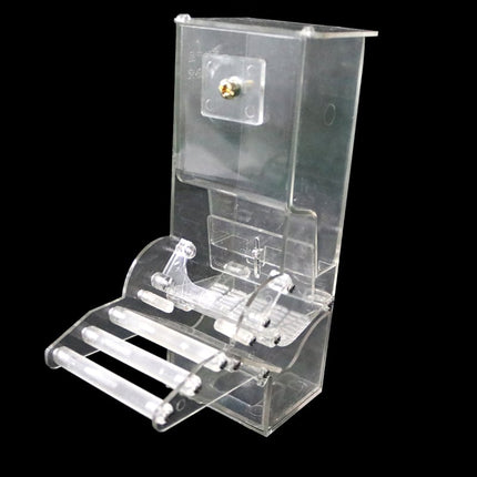 White Plastic Feeder For Birds - wnkrs