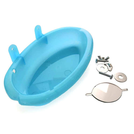 Sky Blue Design Bird Bath with Mirror - wnkrs