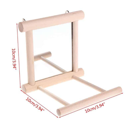 Bird's Mirror Toy with Perch - wnkrs