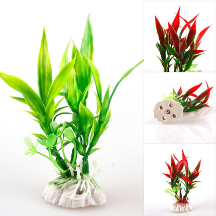 Safety Aquarium Decor Plastic Plant - wnkrs