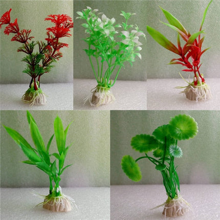 Plastic Multicolored Aquarium Plants - wnkrs