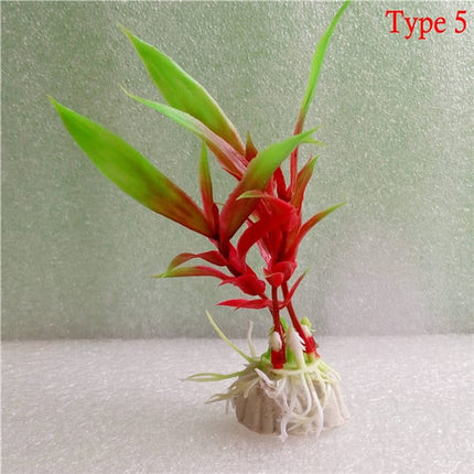 Plastic Multicolored Aquarium Plants - wnkrs