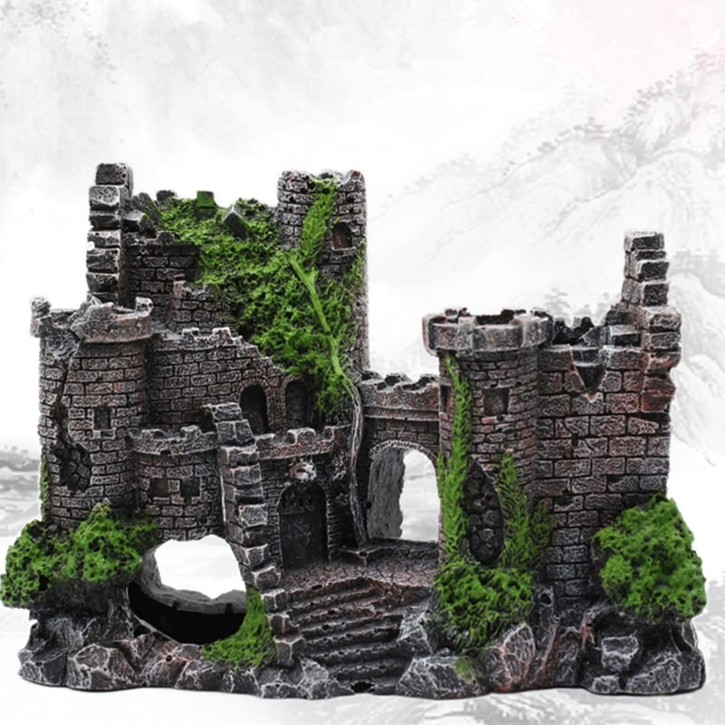 Old Castle Aquarium Decor