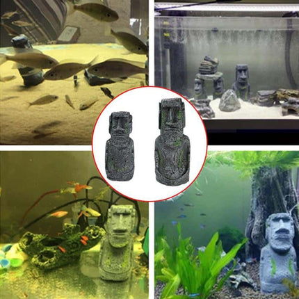 Easter Island Statue Aquarium Decor - wnkrs