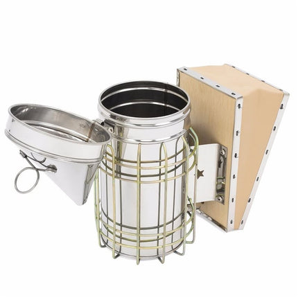 Stainless Steel Beehive Smoker with Heat Shield - wnkrs