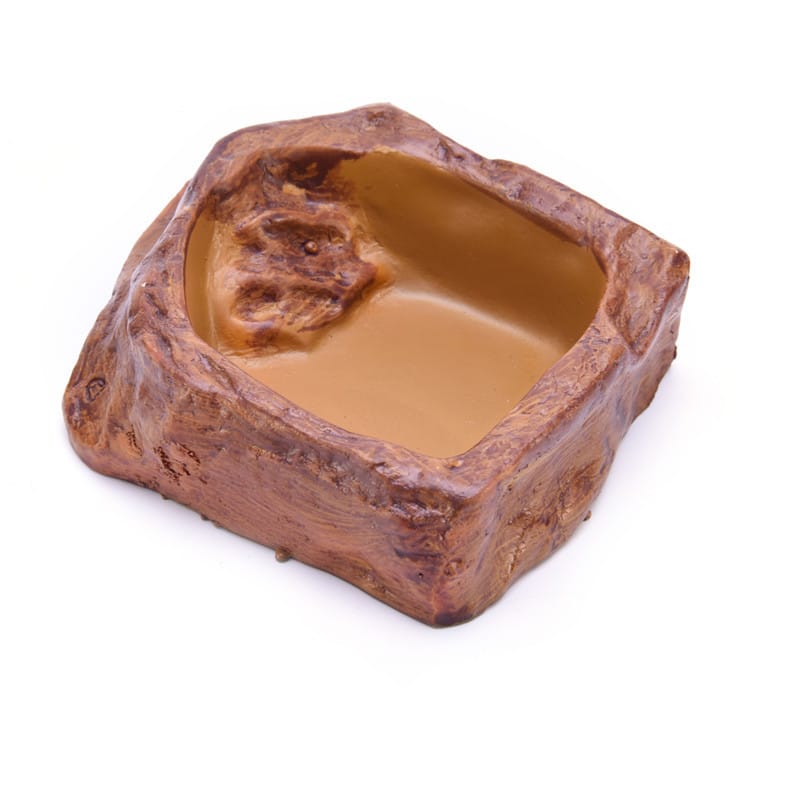 Rock Look Resin Vivarium Feeding Dish