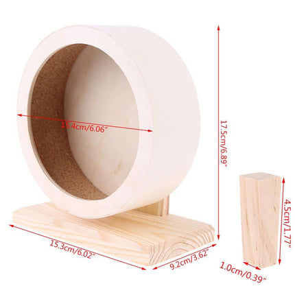 Hamster Wooden Exercise Wheel - wnkrs