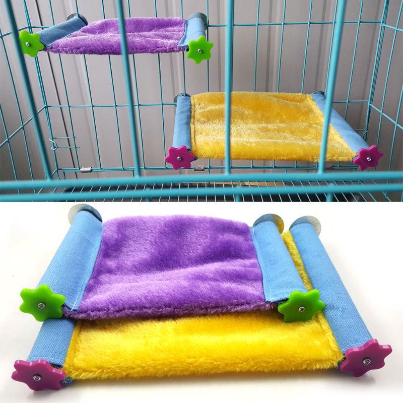 Color Block Cage Resting Platform for Small Pets