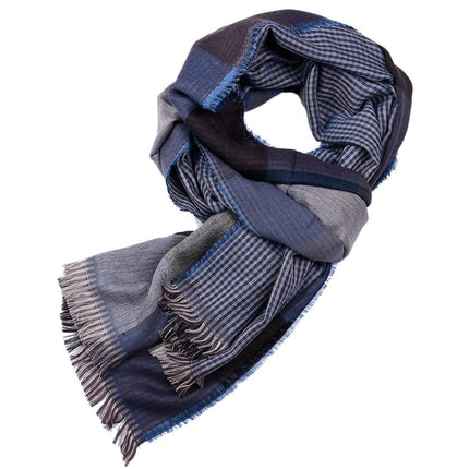 Men's Plaid Double-Sided Scarf - Wnkrs