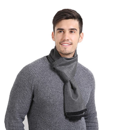 Casual Solid Patterned Men's Scarf - Wnkrs