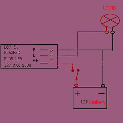 Universal 12 V 240 W LED Flasher - wnkrs