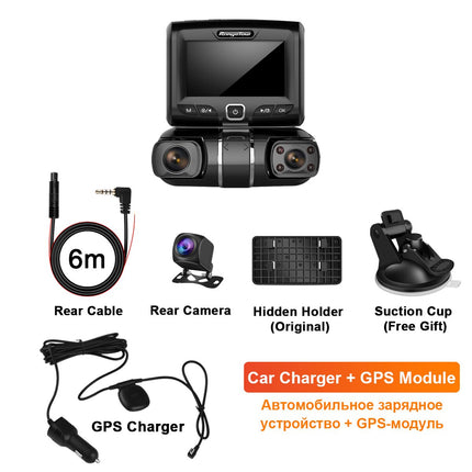 3 Lens WiFi ADAS Front and Rear Dashcam - wnkrs