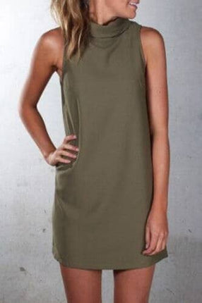 Women's Casual Summer Turtleneck Dress - Wnkrs