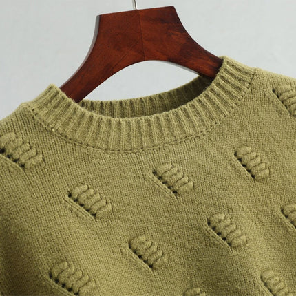 Women's Casual Round Neck Jumper - Wnkrs