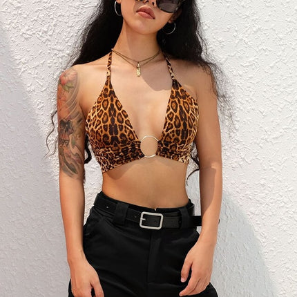 Women's Backless Solid Color Crop Top - Wnkrs