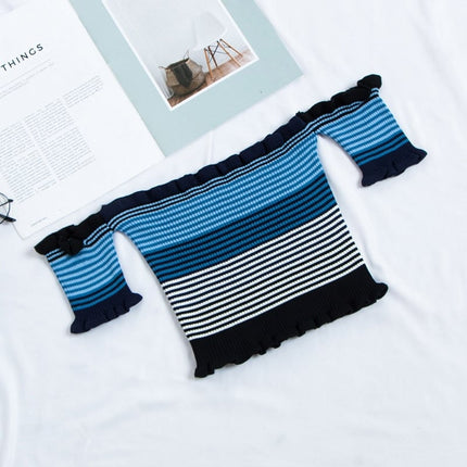 Women's Rainbow Striped Crop Top - Wnkrs