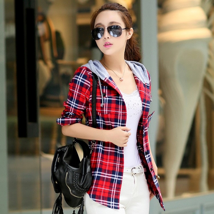 Women's Checkered Jacket