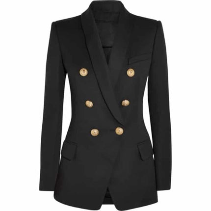 Double Breasted Long Blazer for Women - Wnkrs