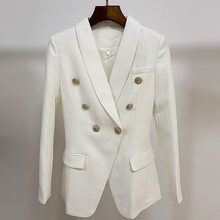 Double Breasted Long Blazer for Women - Wnkrs