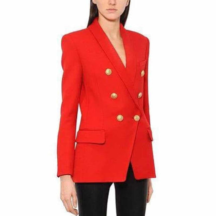 Double Breasted Long Blazer for Women - Wnkrs