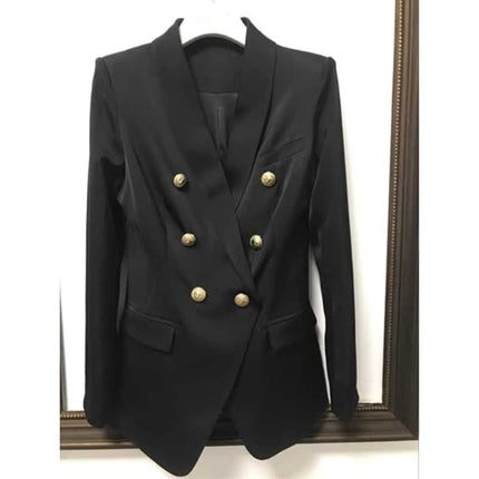 Double Breasted Long Blazer for Women - Wnkrs