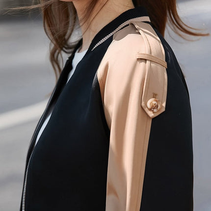 Women's Stand Collar Full Sleeved Jacket - Wnkrs