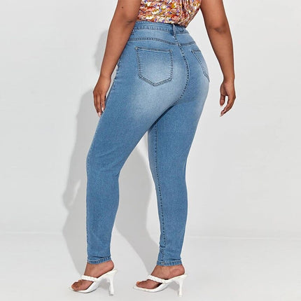 7XL Elastic Denim Pants - wnkrs