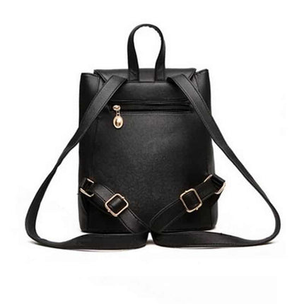 Women's Candy Color PU Leather Backpack - Wnkrs