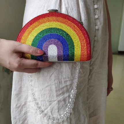 Women's Crystal Rainbow Clutch - Wnkrs