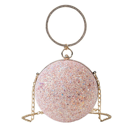 Crystal Diamonds Round Bag - Wnkrs