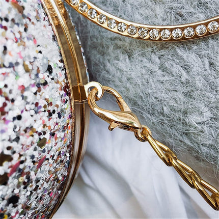 Crystal Diamonds Round Bag - Wnkrs