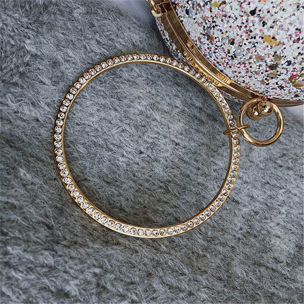 Crystal Diamonds Round Bag - Wnkrs