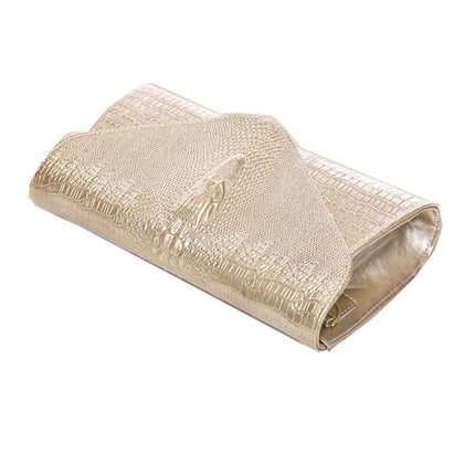 Crocodile Patterned Cow Leather Women's Clutch Bag - Wnkrs
