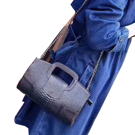 Snake Patterned Cowhide Leather Clutch Bag for Women - Wnkrs